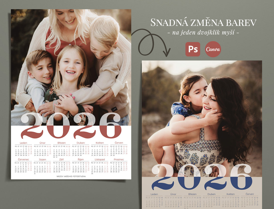 Šablona kalendáře 2026 - 1