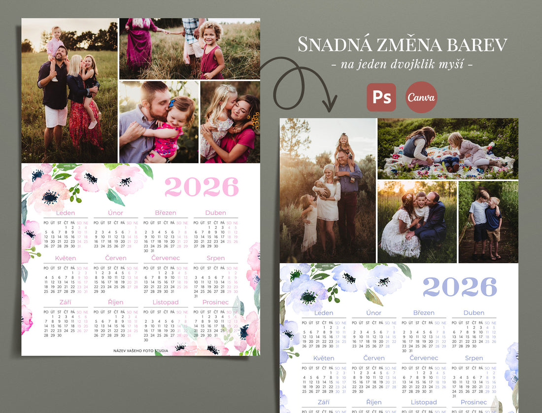 Šablona kalendáře 2026 - 7