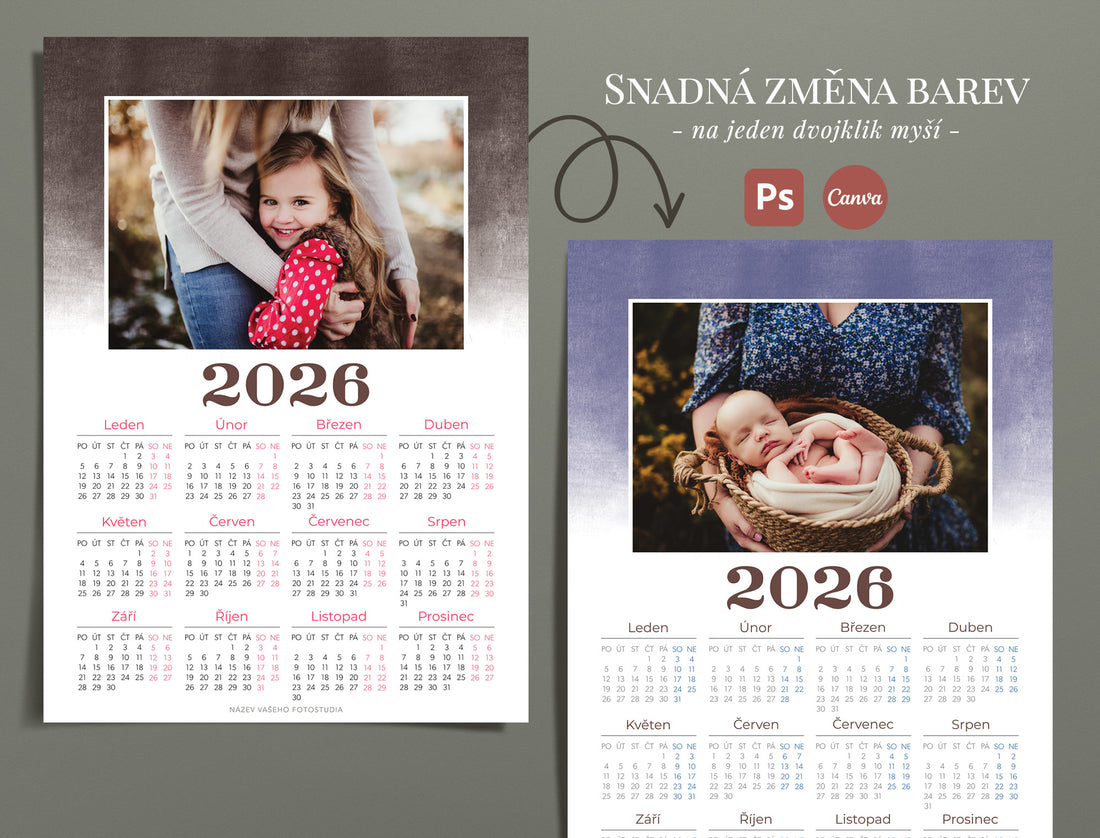 Šablona kalendáře 2026 - 8