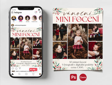 Šablona pro Instagram™️ - Vánoční mini focení