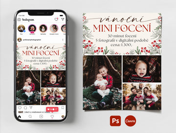 Šablona pro Instagram™️ - Vánoční mini focení