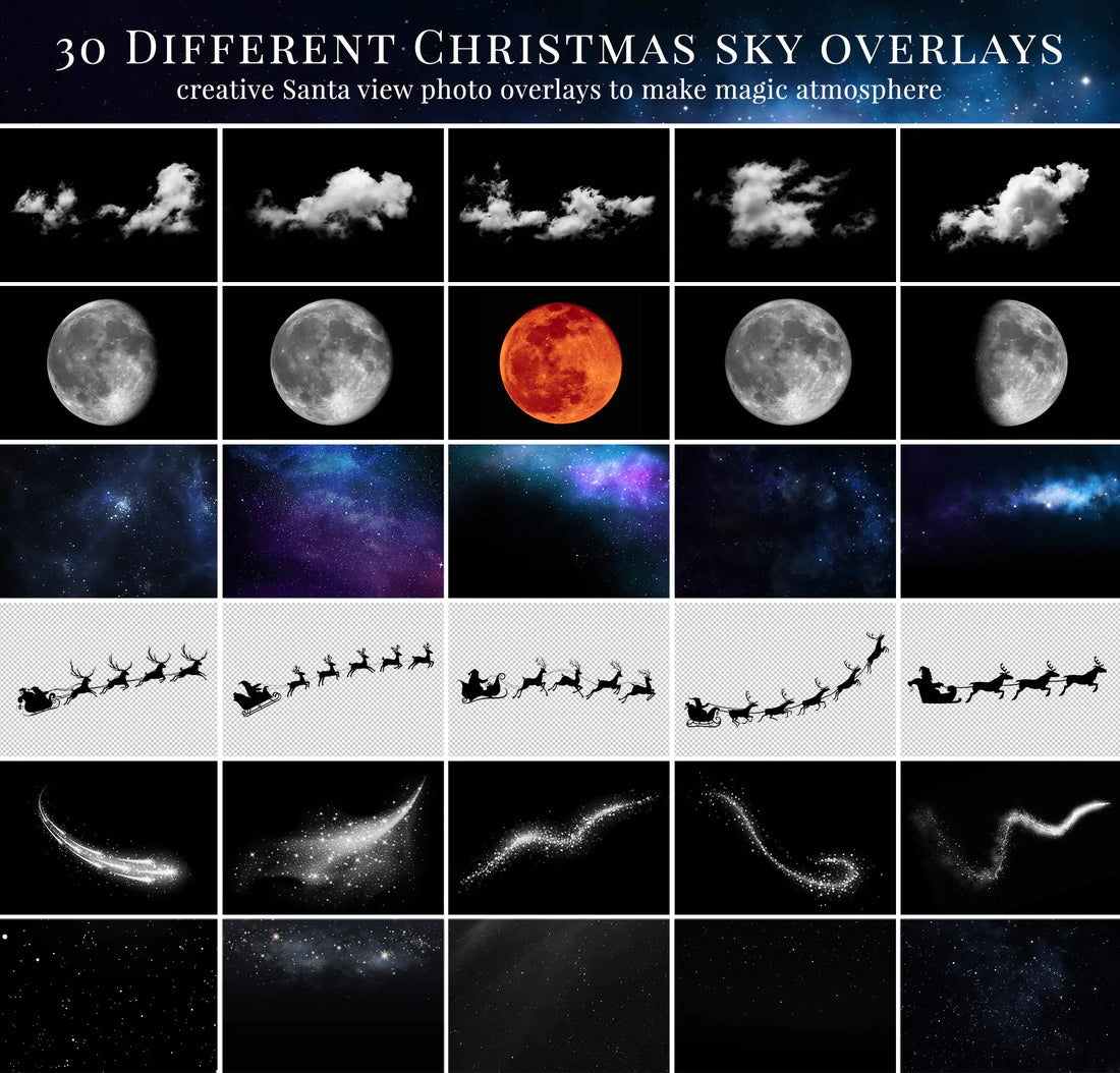 Christmas Sky - foto overlays