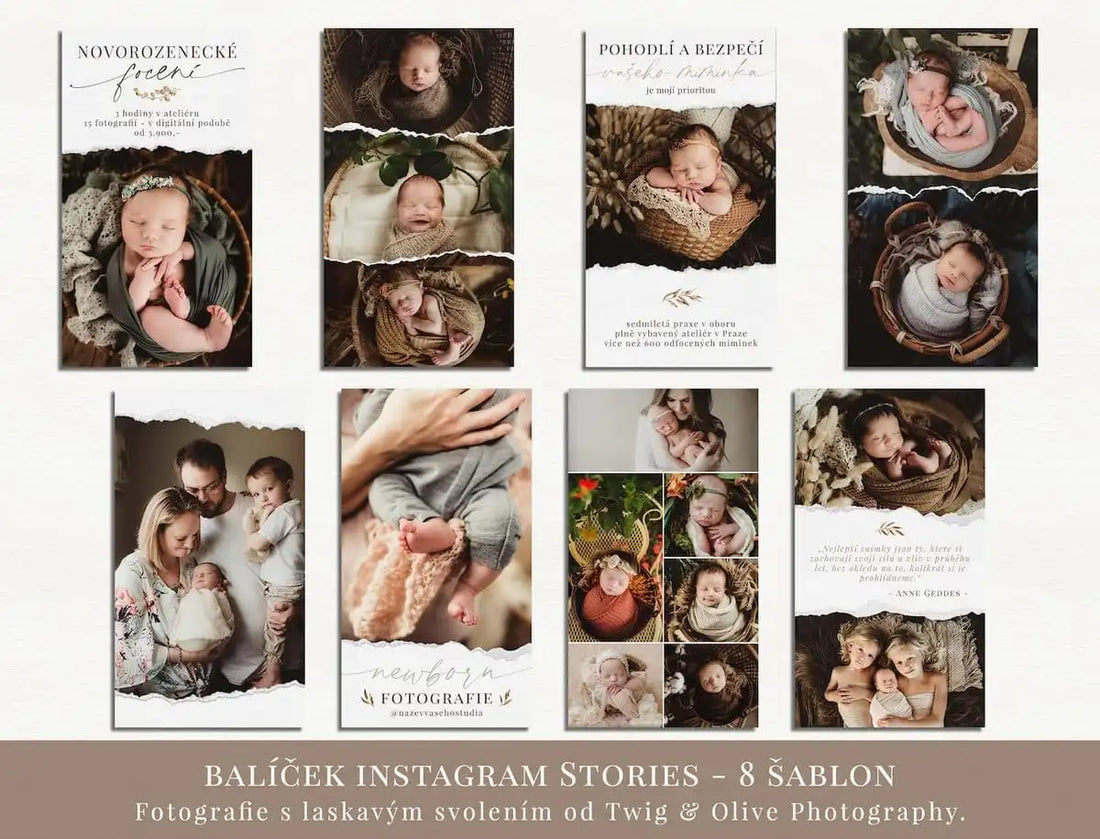 newborn instagram stories