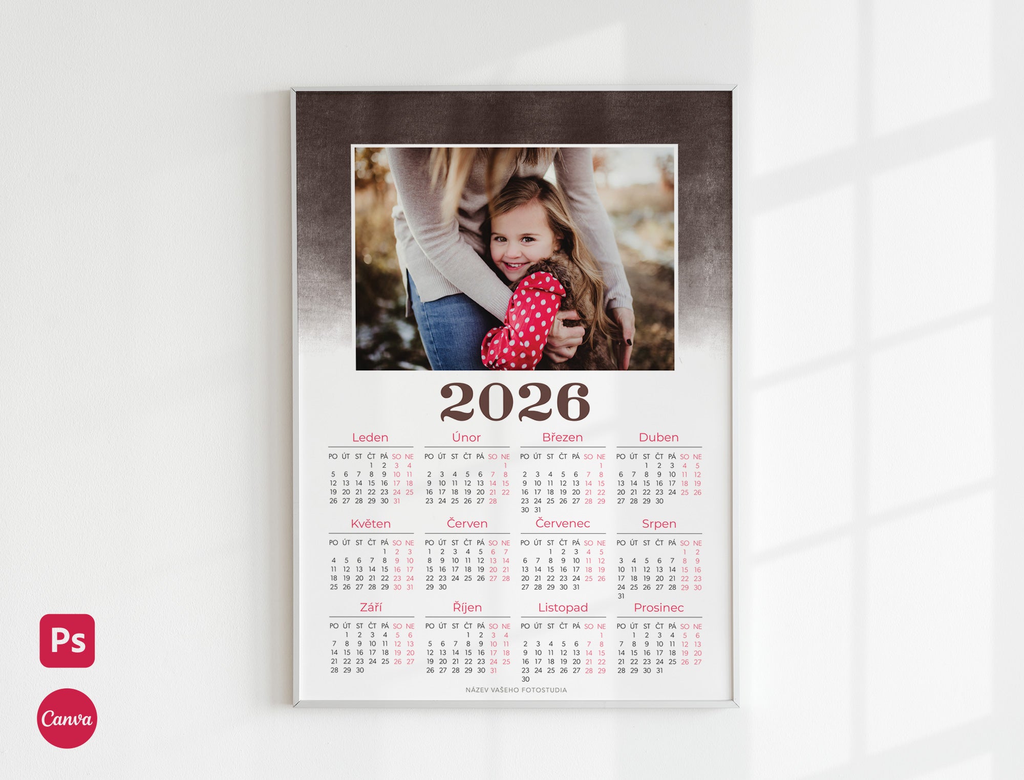 Šablona kalendáře 2026 - 8