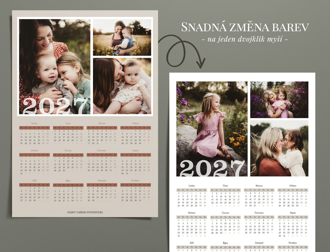 Šablona kalendáře 2027 - 2