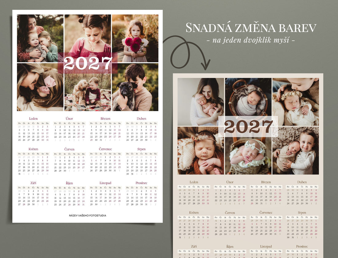 Šablona kalendáře 2027 - 3