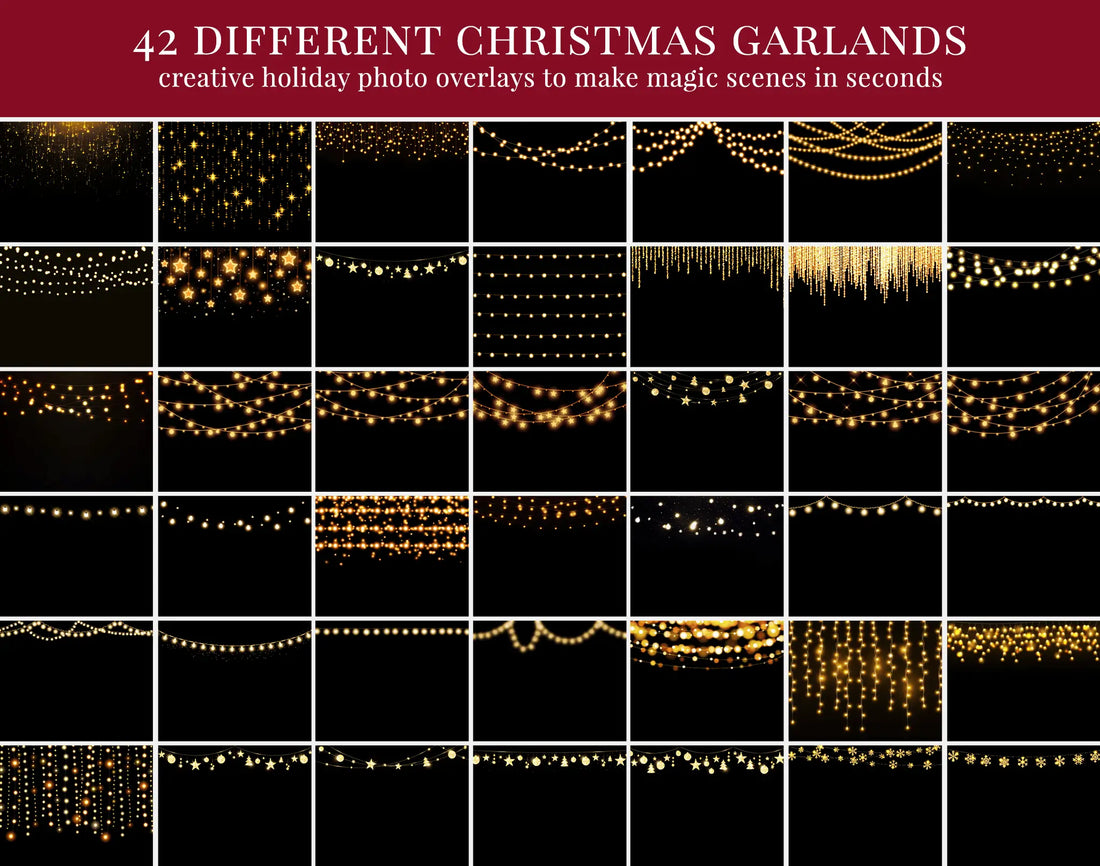 Christmas Garlands - foto overlays