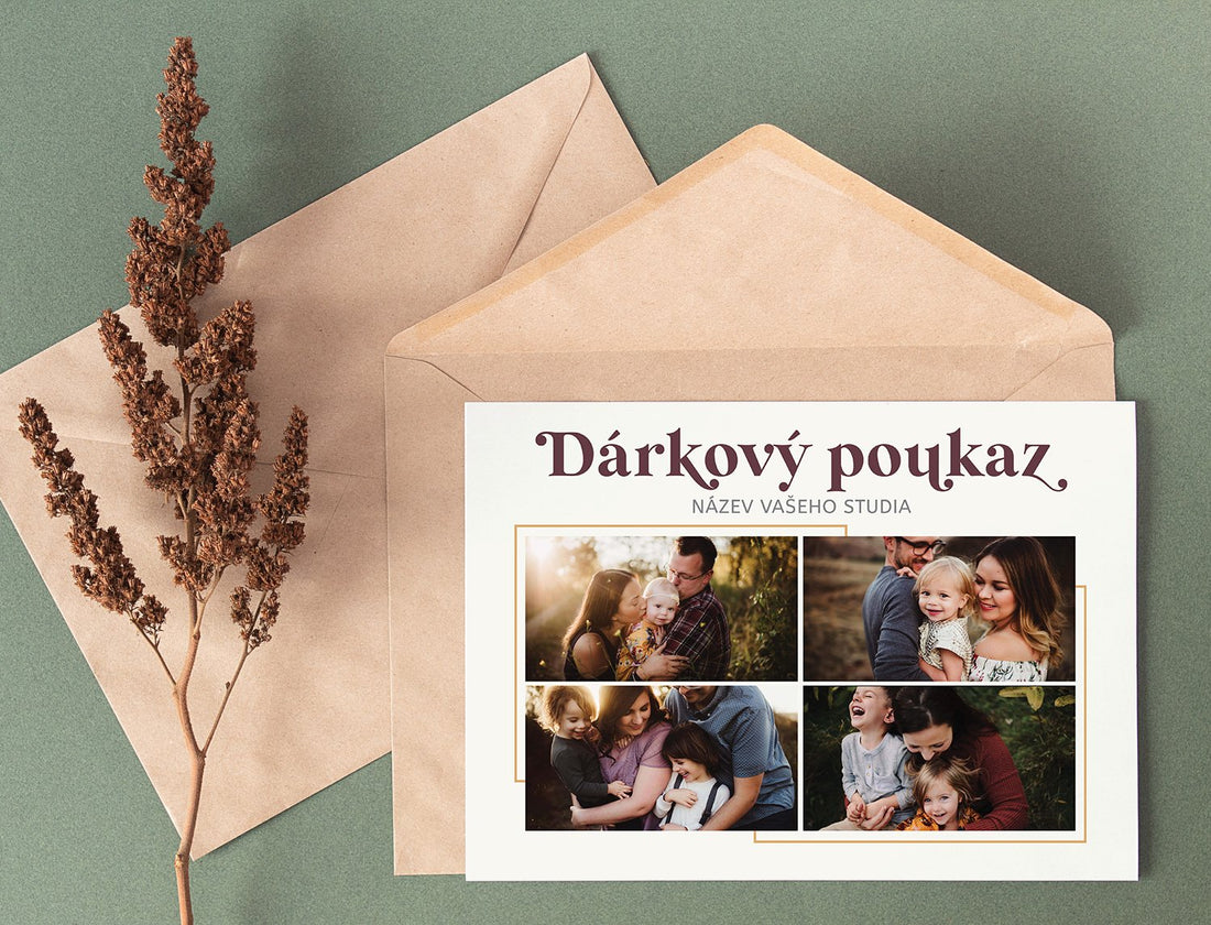 darkovy poukaz psd pro Photoshop