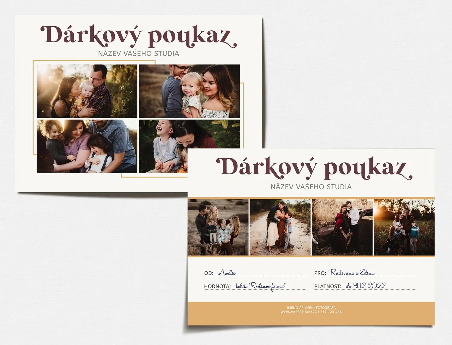 darkovy poukaz psd pro Photoshop