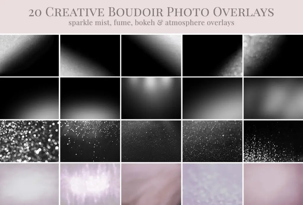 boudoir foto overlays