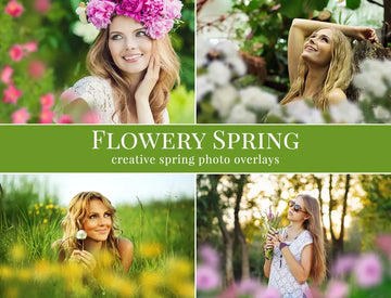 spring photo overlays