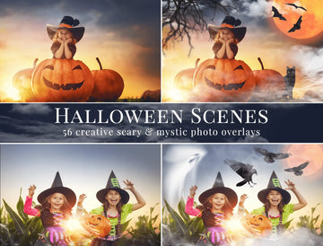 Halloween Scenes - foto overlays