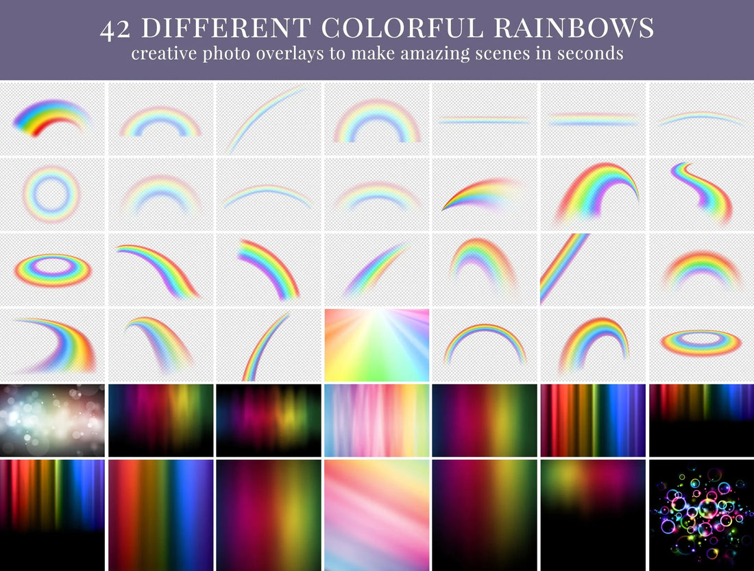 Happy Rainbow - foto overlays