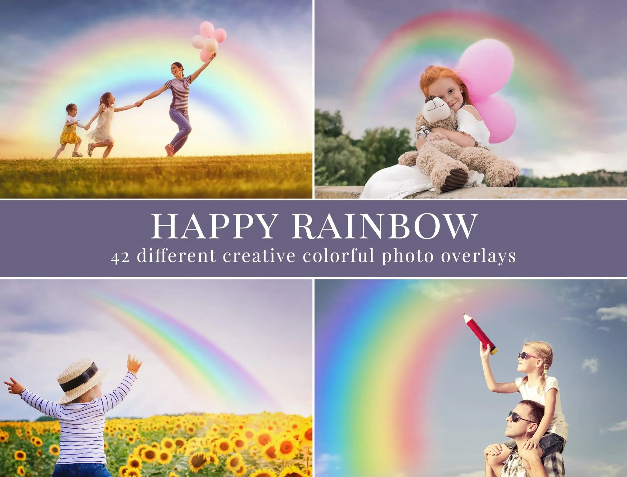 Happy Rainbow - foto overlays