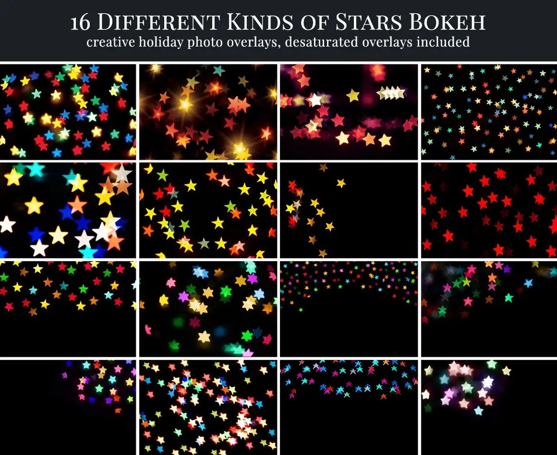 Color Stars Bokeh - foto overlays