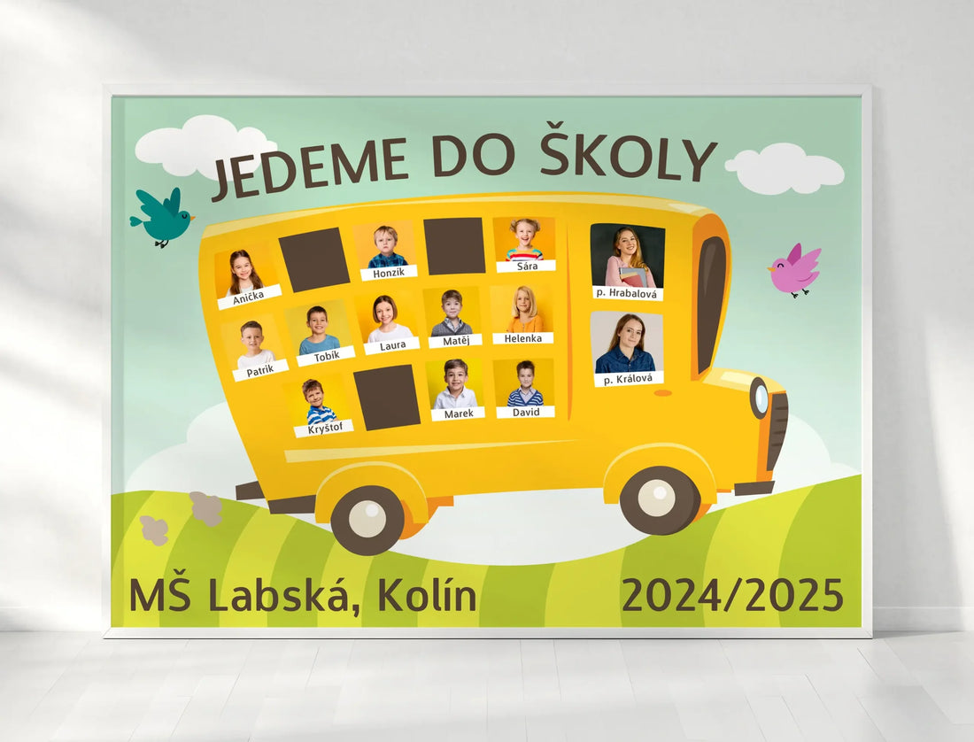 Tablo pro školky autobus