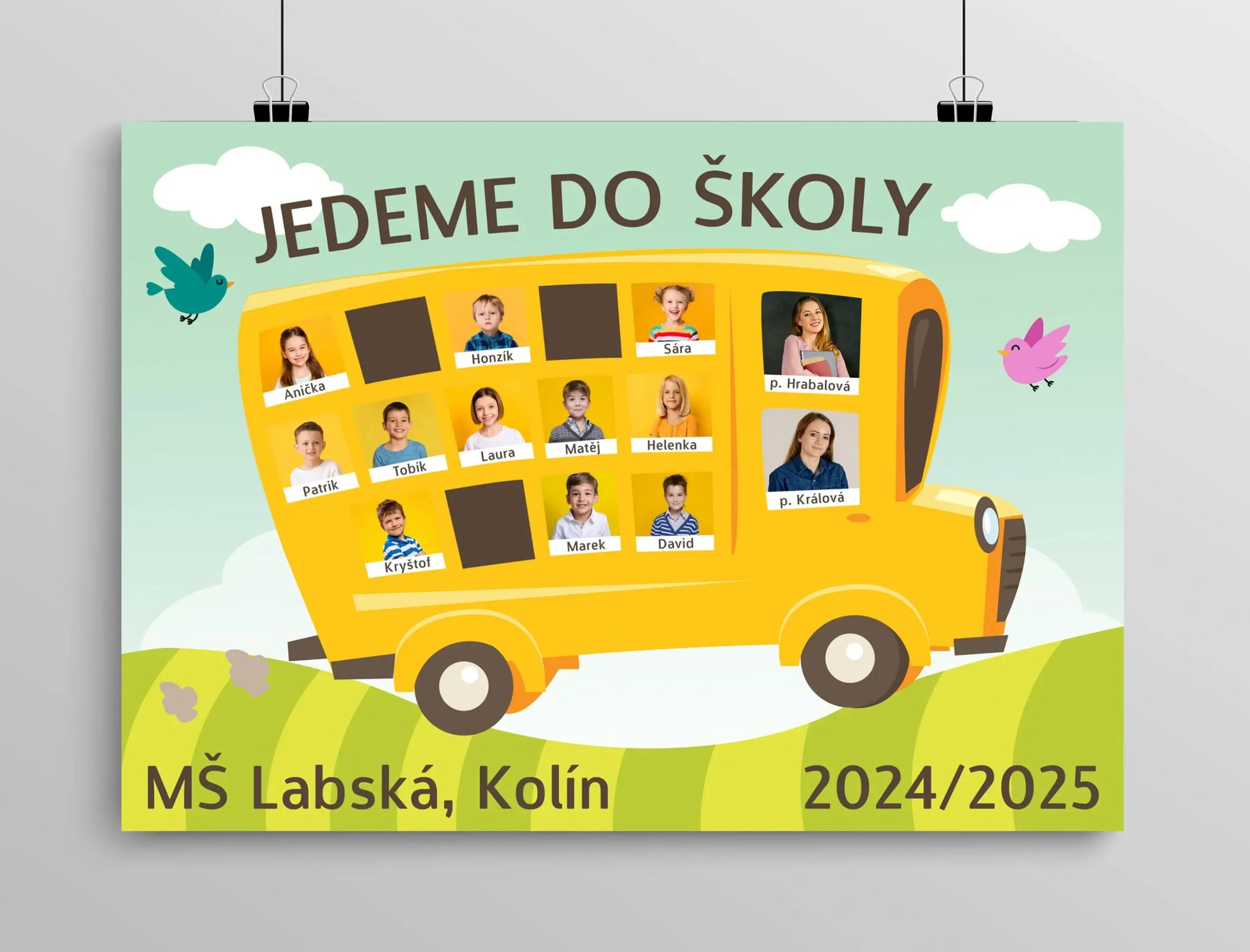 Tablo pro školky autobus