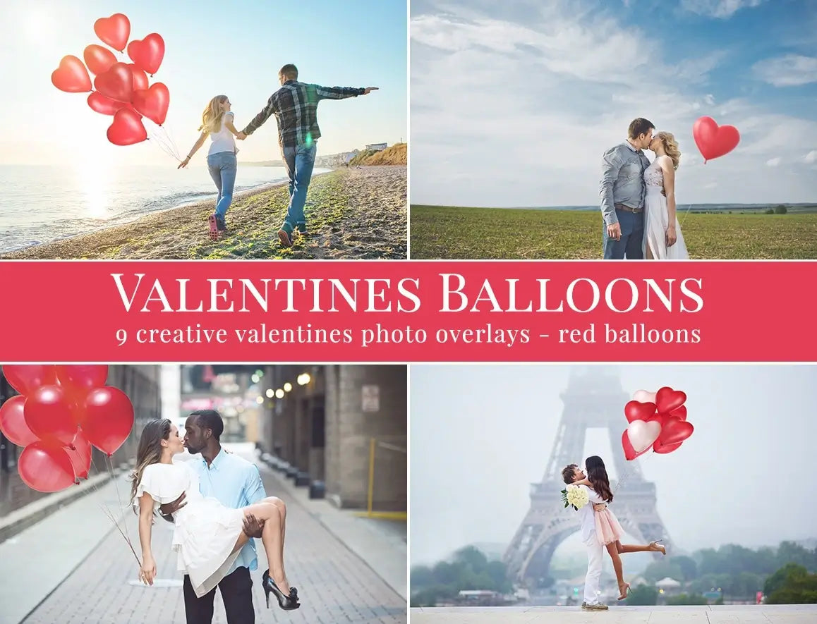 Valentines Balloons - foto overlays