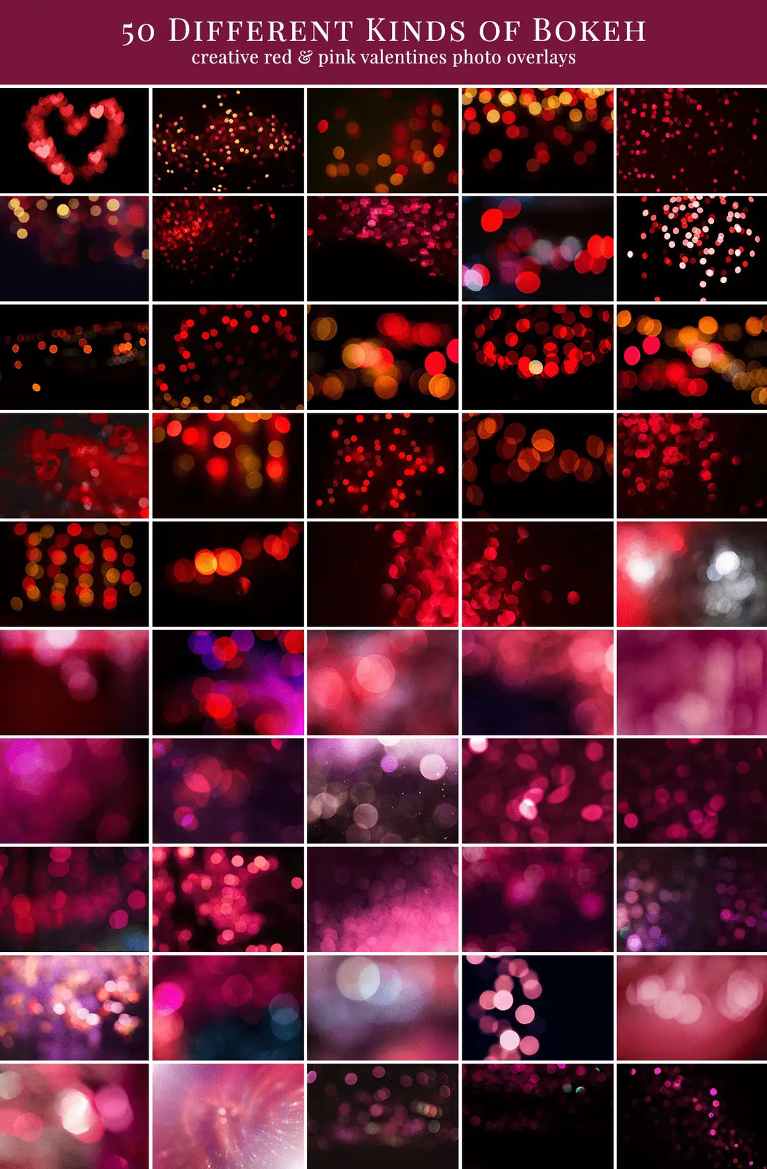 Valentines Bokeh - foto overlays