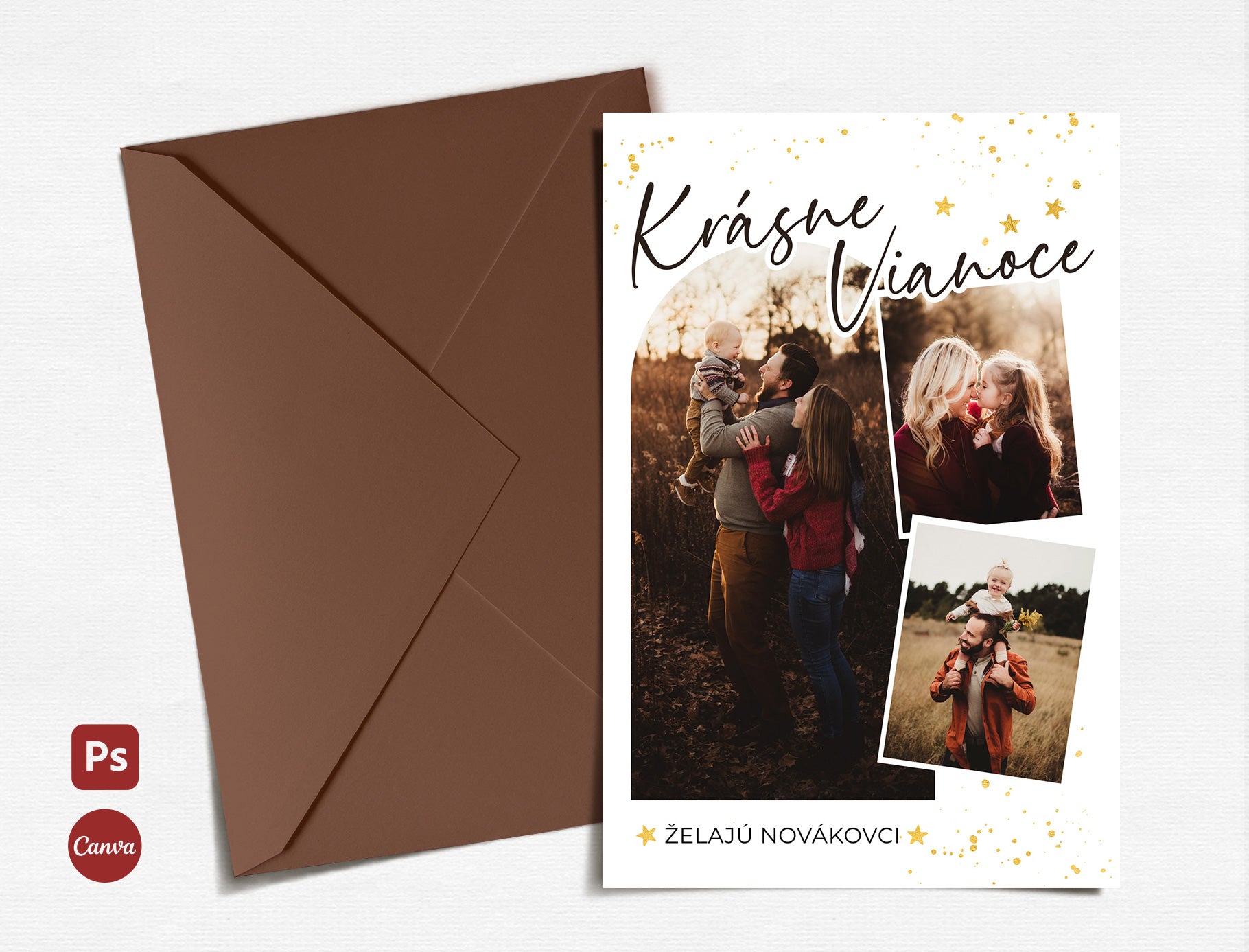 Vianočná pohľadnica 10 × 15 cm - 20 slovenská