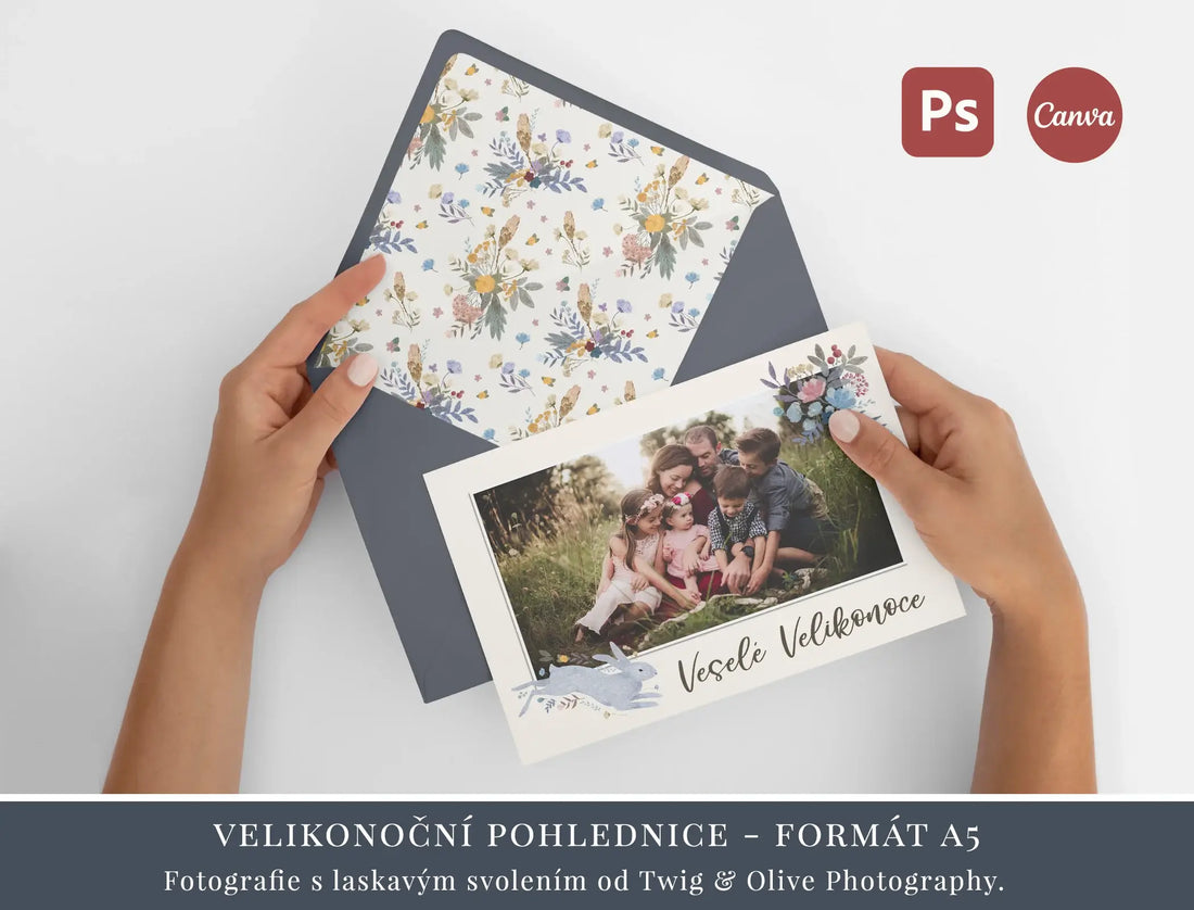 Velikonoční pohlednice - formát A5