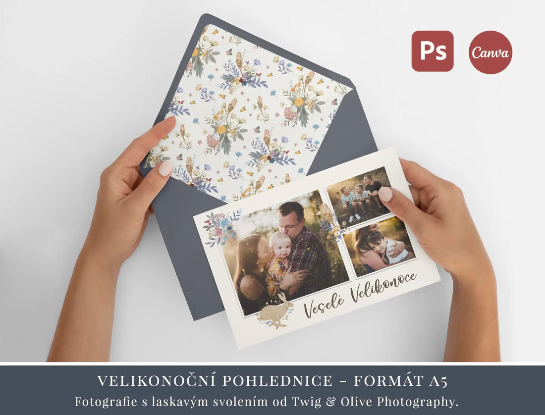 Velikonoční pohlednice - formát A5