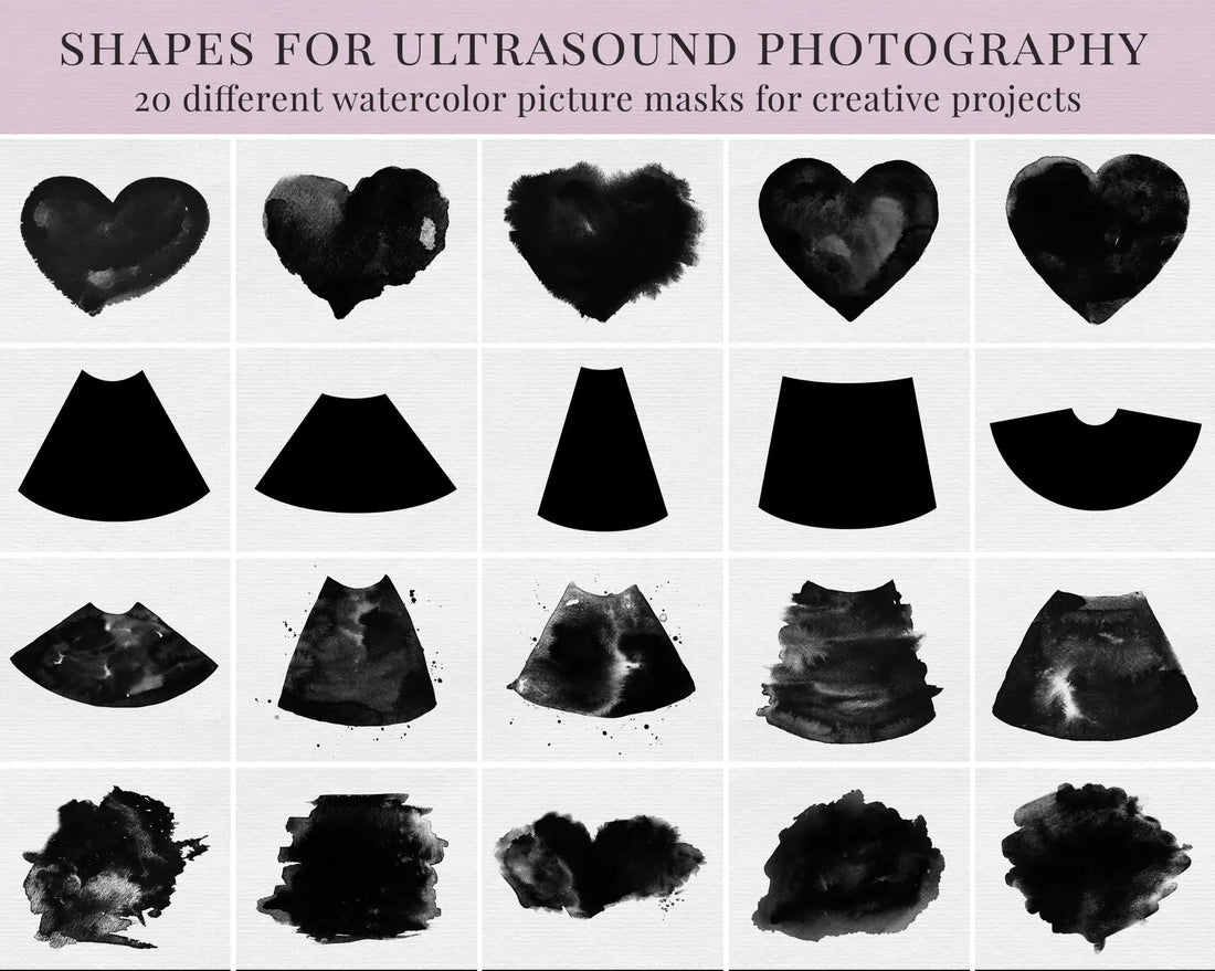 Watercolor ultrasound foto masky