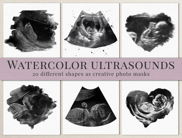 Watercolor ultrasound foto masky