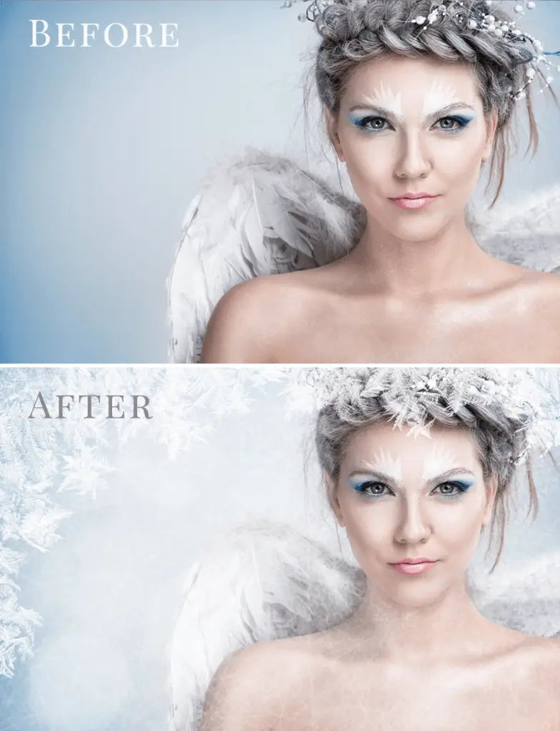 winter photo overlays