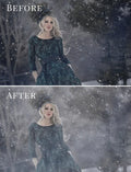 winter photo overlays